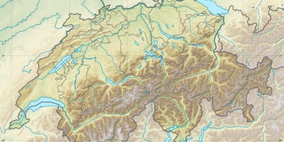 Карта Швейцарыі палёгку