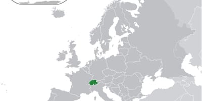 Швейцарыя на карце свету