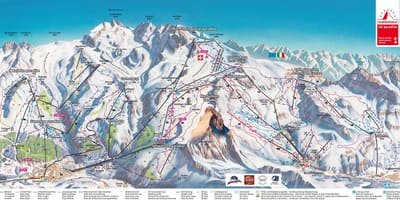 Карта Швейцарыі след