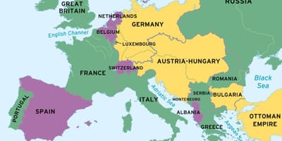 Карта Швейцарыі на карце свету