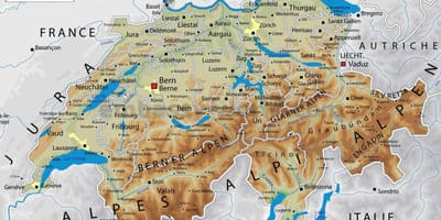Швейцарыя геаграфія карце